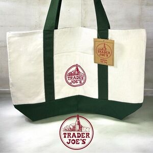 TRADER JOE’S Large Canvas Tote Bag- World’s Most Coveted US-Exclusive Carry NWT